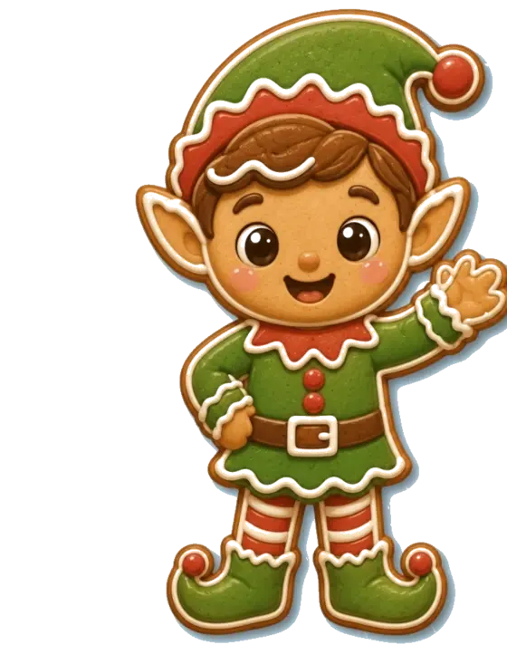 Pip the elf waving